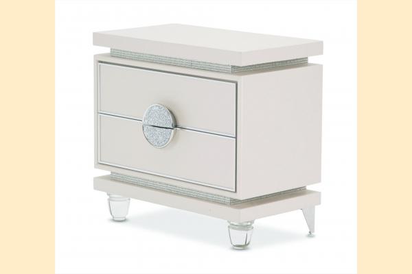 Aico Glimmering Heights Upholstered Nightstand