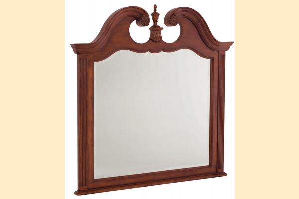 American Drew Cherry Grove Landscape Mirror with Finial