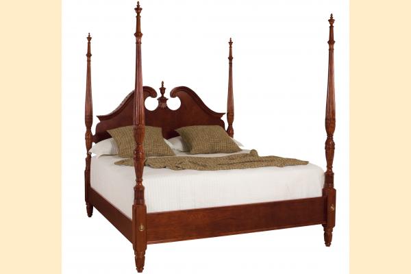 American Drew Cherry Grove Cal-King Pediment Poster Bed