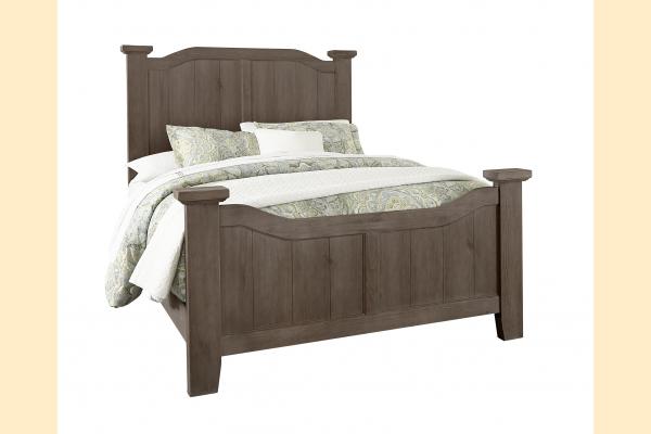 Vaughan Bassett Sawmill-Saddle Grey Queen Arch Bed