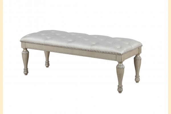 Avalon Royal Silver Bed Bench