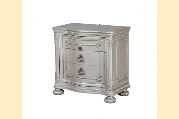 Avalon Royal Silver Nightstand