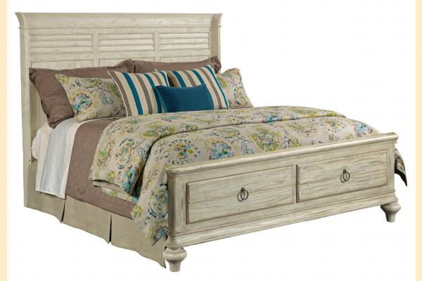 Kincaid Weatherford - Cornsilk Queen Shelter Storage Bed 