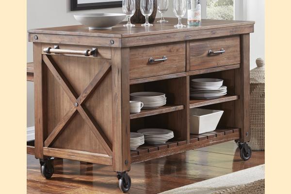 A-America Anacortes Kitchen Island w/Wood Top