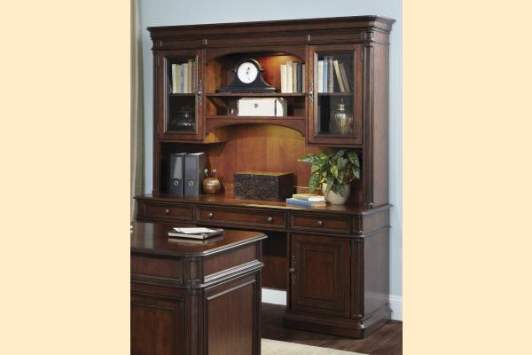 Liberty Brayton Manor Jr. Jr. Executive Credenza w/ Hutch