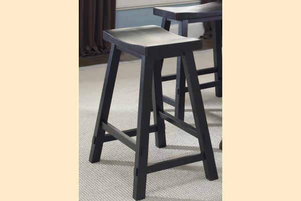 Liberty Creations II 24 Inch Sawhorse Barstool-Black