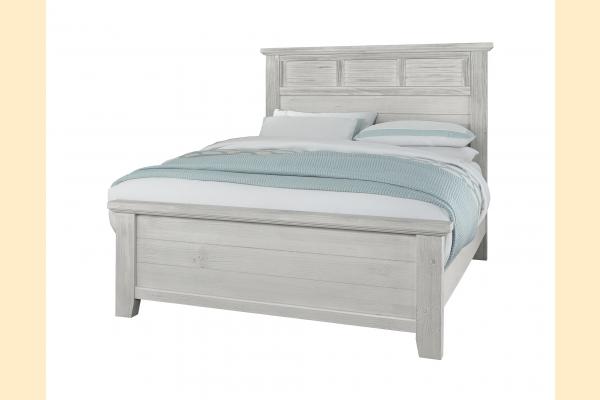 Vaughan Bassett Sawmill-Alabaster Queen Louver Bed