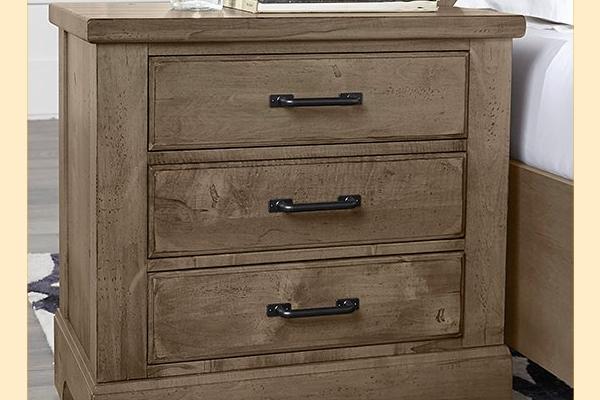 VB Artisan & Post  Cool Rustic-Stone Grey Nightstand