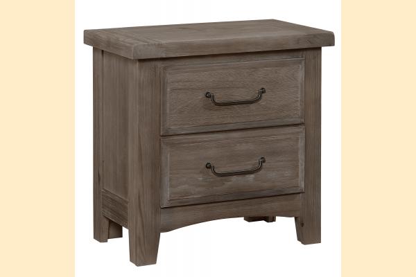 Vaughan Bassett Sawmill-Saddle Grey Nightstand