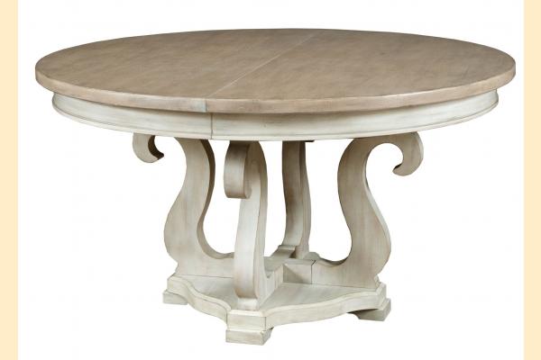 American Drew Litchfield Sussex Round Dining Table w/ 1 20 Inch Leaf