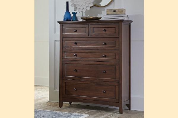 A-America Westlake-Cherry Brown 6 Drawer Chest