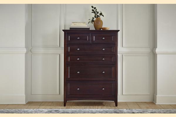 A-America Westlake-Dark Mahogany 6 Drawer Chest